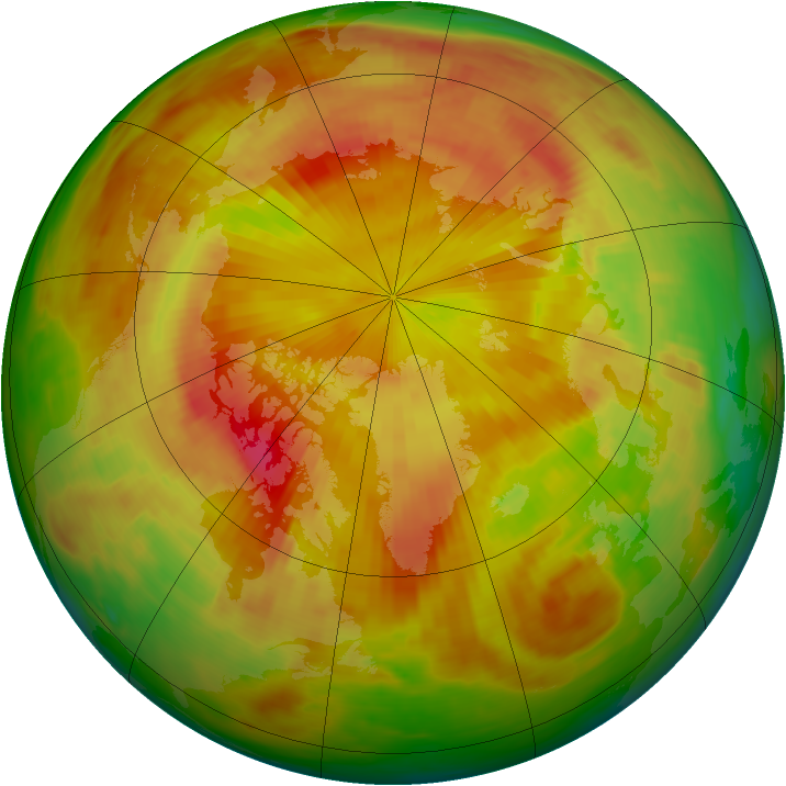 Arctic ozone map for 12 May 1982